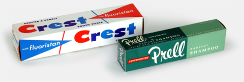 Crest and Prell Toothpaste