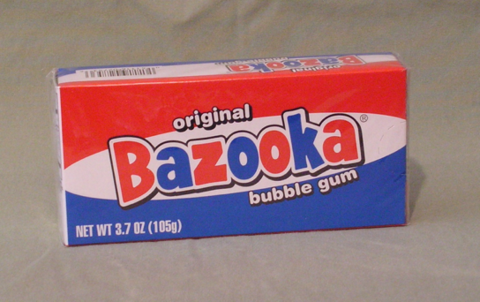 Retro Bazooka Gum Packaging